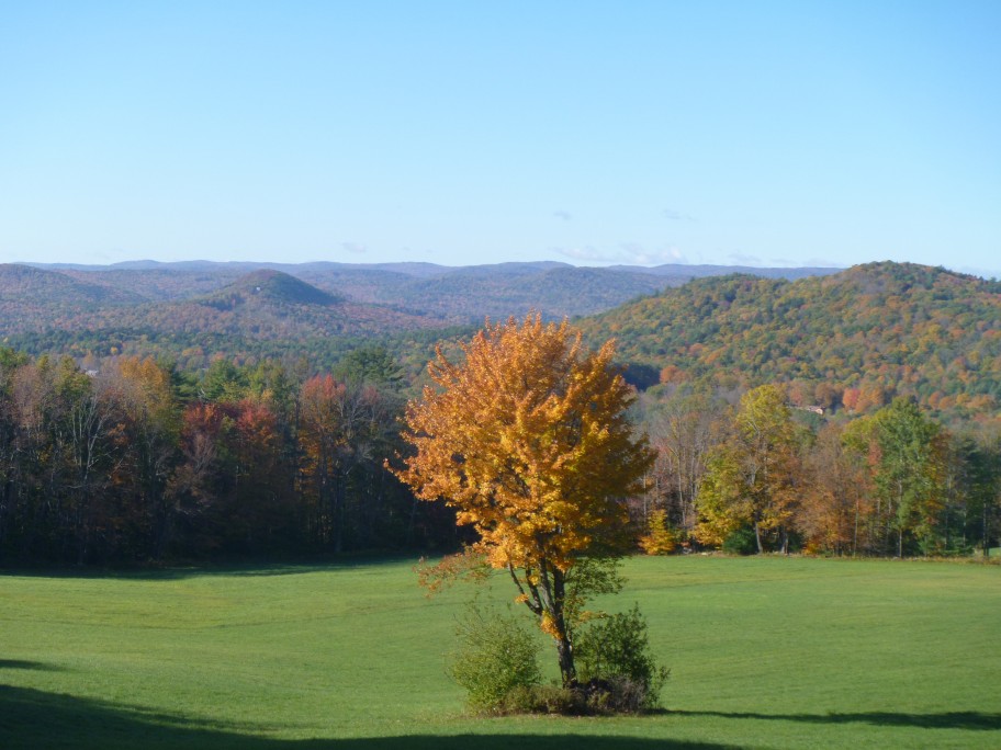 Fall foliage views in vermont