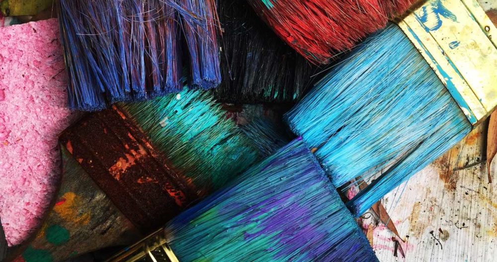 colorful paintbrushes